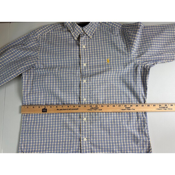 Ralph Lauren Men's Classic Fit Long Sleeve Button Down Shirt Plaid Size M - Picture 8 of 11